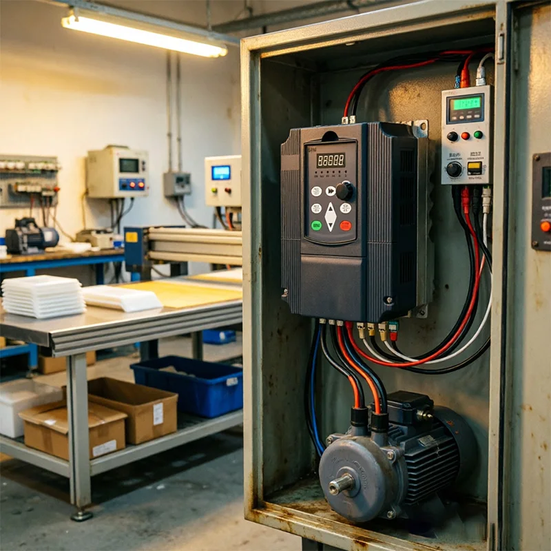 Image of AT2 2,2kW 220V VFD Einphasiger Eingang 220V und 1-Phasen-Ausgang 220V Frequenzumrichter/Drehzahlregler/Wechselrichter