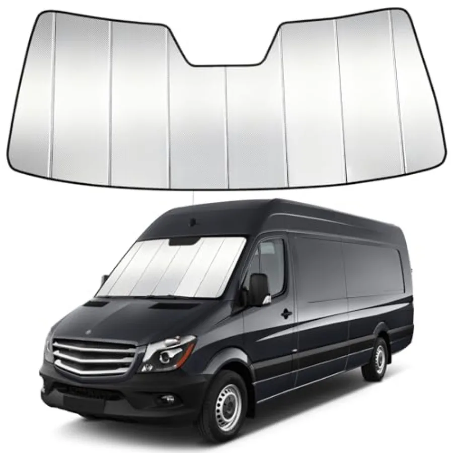 

Windshield Sun Shade Custom, Accordion Folding Thick Window Sunshade Block Heat 99% UV Rays Sun Visor Keep Cooler Car Accessori