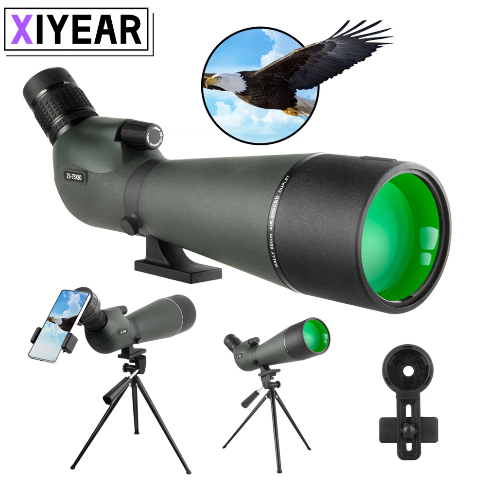 Binoculars with Tripod and Quick Cell Phone Mount Waterproof Spotting Binoculars for Birdwatching, Wildlife Viewing