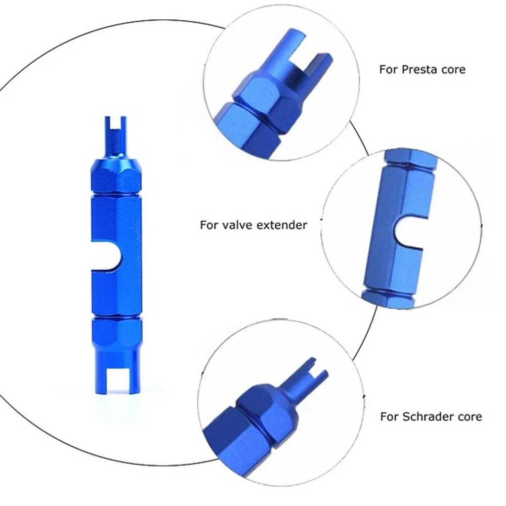 Bicycle Bike Accessories Screwdriver Tire Tube Presta Schrader Valve Core Wrench Repair Tool Valve Core Remover Remover Tool