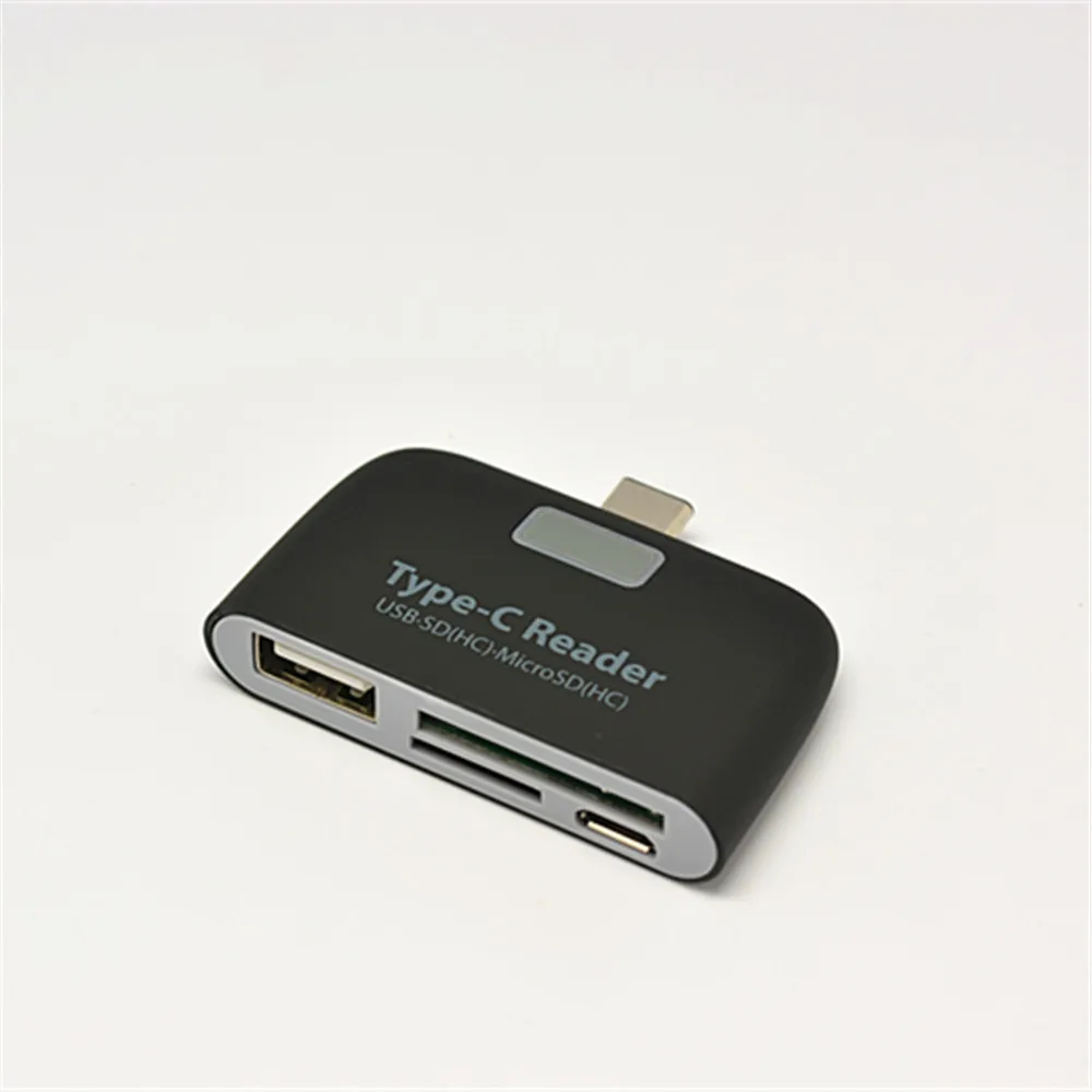 10PCS USB3.1 Type C To USB2.0 card reader  hub SD /tf Micro SD  card reader  otg reader  Multi Port Hub Converter for Iphone