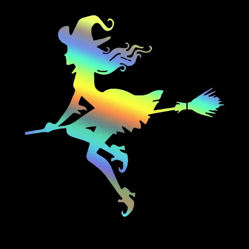 

Die-cut Vinyl Decal Witch Car Sticker Waterproof Auto Decors on Car Body Bumper Rear Window