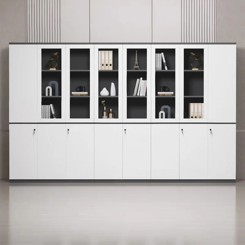 File Cabinet Office Storage Floor Cabinet Simple Modern Boss Desk Matching Bookcase