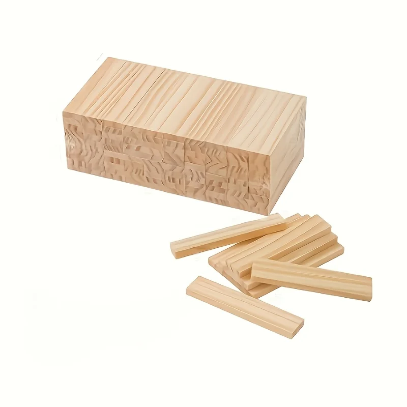 50Pcs Unfinished Natural Wood Cubes,Blank Solid Square Wooden Blanks for DIY Craft,Engraving,Painting & Zen Home Decor Supplies