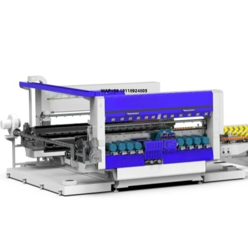 

China Factory High Speed Glass Double Edging Machine Glass Processing Line 22motor Flat Glass Grinding Polishing Machine