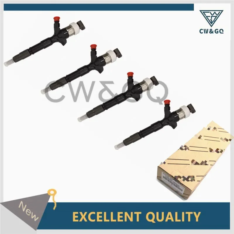 

4 шт. 2KD-FTV форсунка 23670-09360 для впрыска дизеля TOYOTA HILUX 23670-0L070 095000 -8740 095000 -7761 HIACE V2.5 D4D