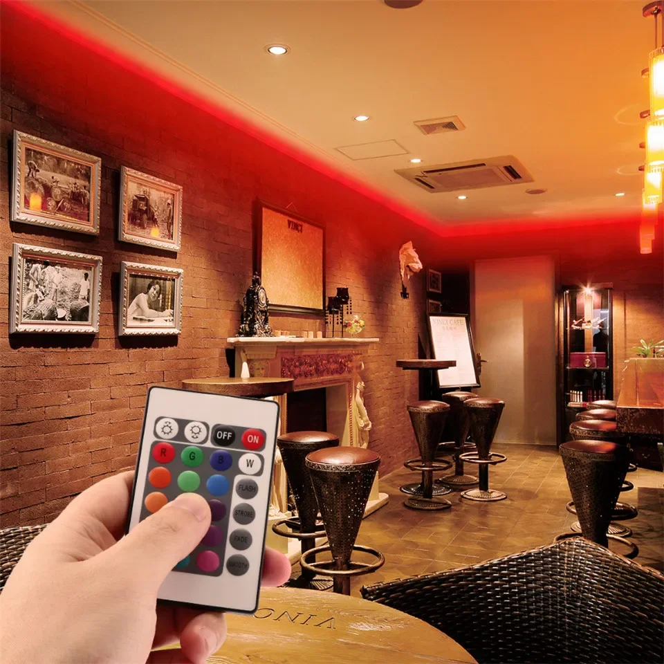 Mini 24Key IR RF USB RGB Remote Wireless LED Controller Dimmer Dynamic Mode Infrared For RGB 3528 5050 LED Strip Lights