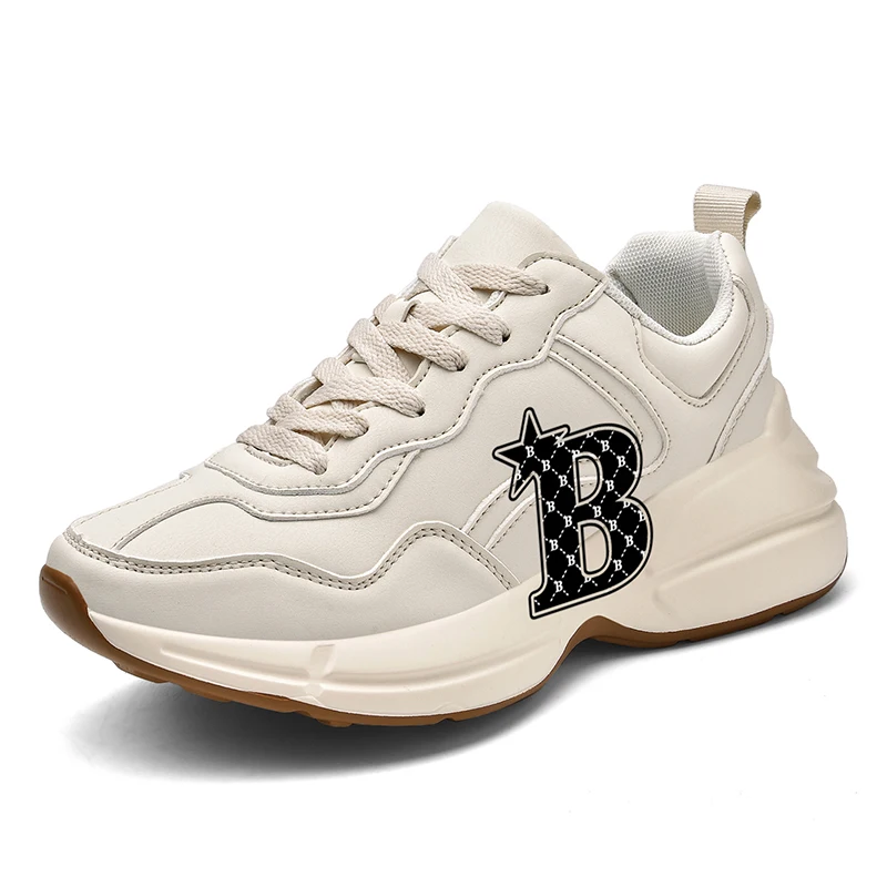 

Мужские туфли для папы на толстой подошве в парном стиле, женская обувь, увеличивающая рост и для похудения, универсальные белые осенние туфли, без