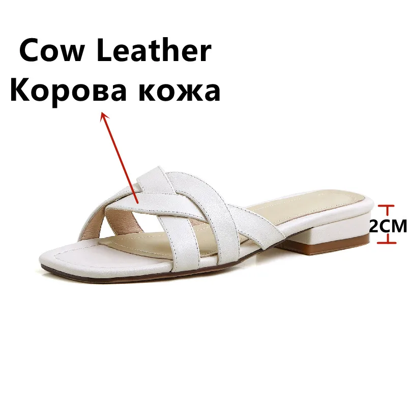 FEDONAS Casual Low Heeled Slippers Women Sandals Genuine Leather Weave Summer Hollow Shoes Woman Fashion New Arrival