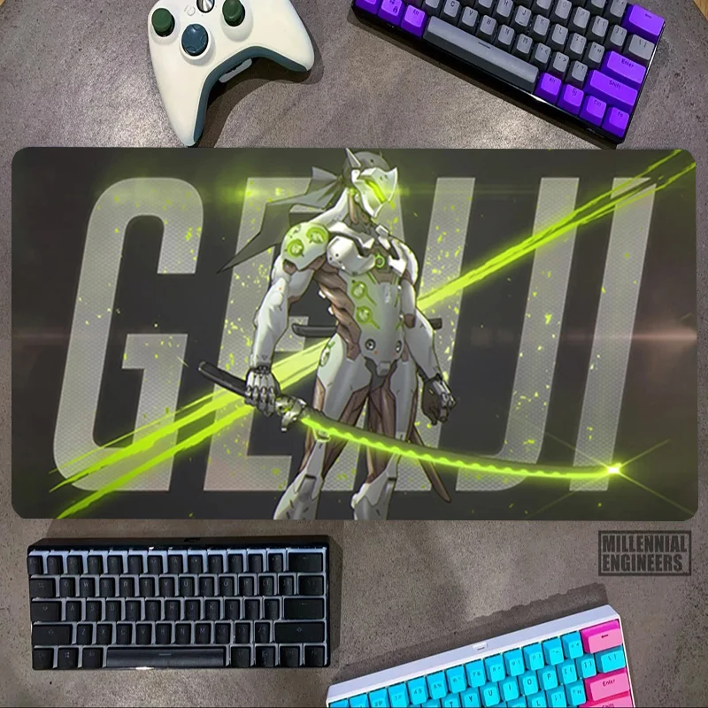 O-Overwatch Game Mouse Pad Desk Mat Keyboard Premium Mousepad Office Accessories Big Mousepepad Gaming Mats Gamer Extended Large