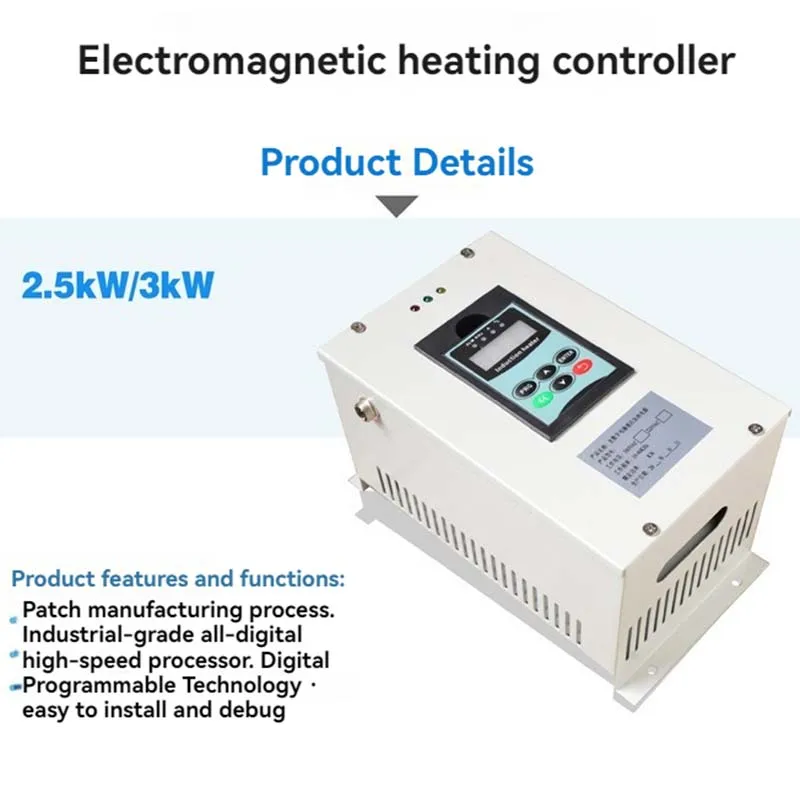 

Electromagnetic Heater 2.5kw 3kw Fast Heating With PID Adjustment Electromagnetic Induction Heater Industrial Heating