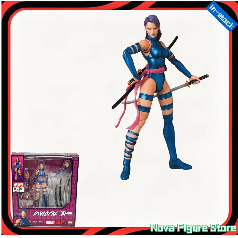 En stock, Superhéroes, juguete Medicom MAFEX No.141, versión cómica de Psylocke X-Men, figuras de acción, juguetes, regalos