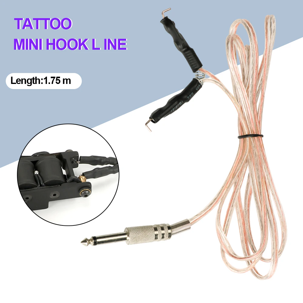 High Quality Tattoo Machine Clip Cord RCA/DC Plug For Tattoo Power Supply Pedal Hook Line Audio Cable Permanent Makeup Accessory