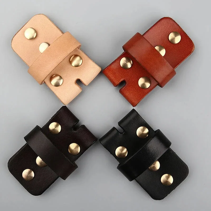 3.8cm Cowhide Loop Ring Connection Leather Pure Copper Rivet DIY Accessories Rivets for Pin Buckle Belt