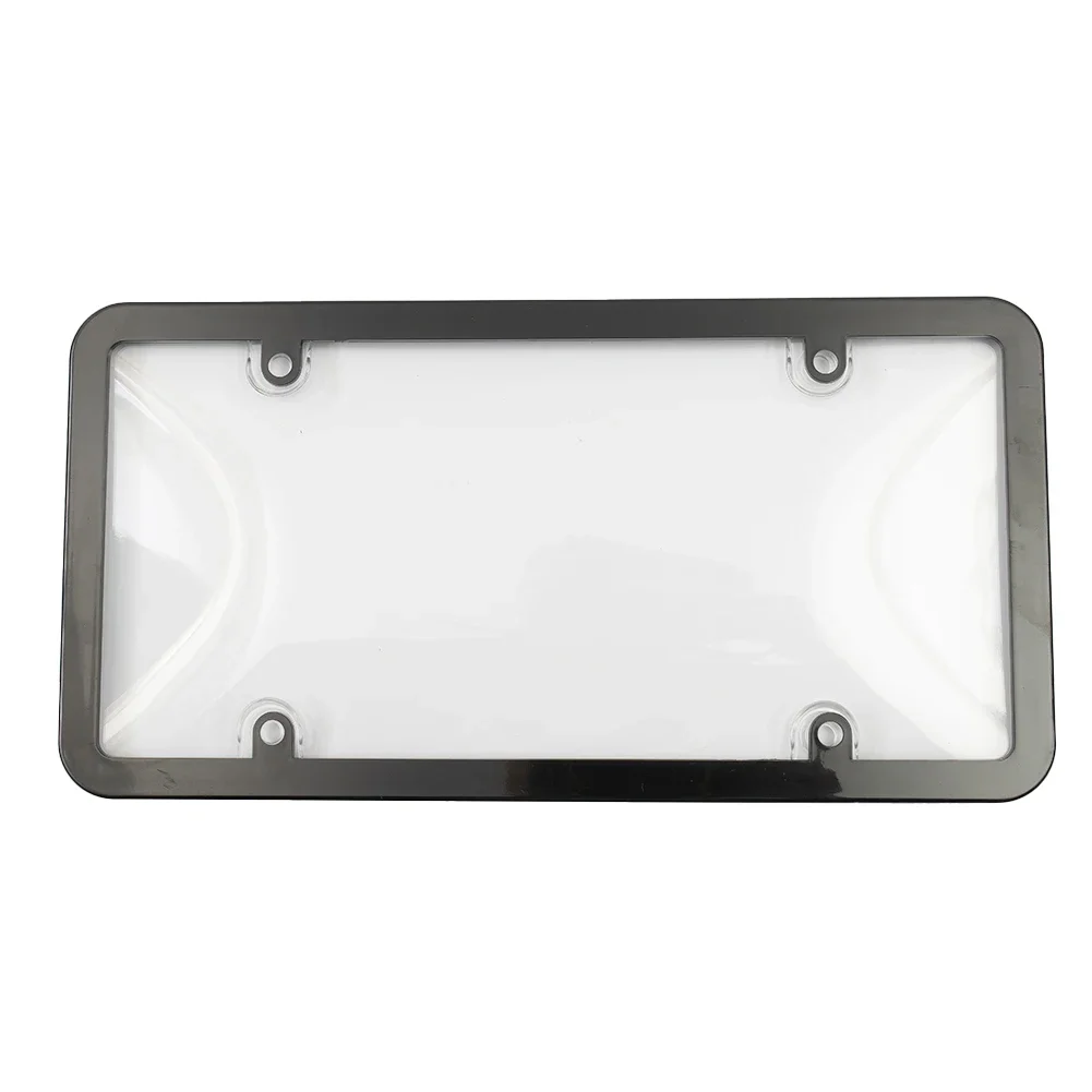 Plate Cover License Plate Photo Reflective 1pc ABS Anti Speed Clear Easy To Install For: US Vehicles High Quality