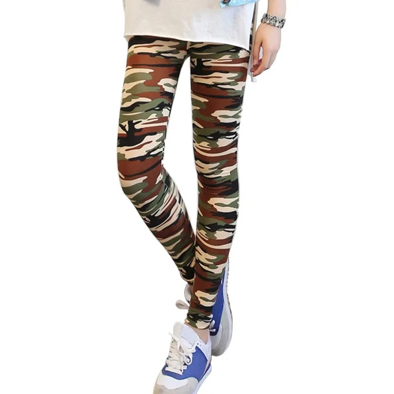 Cerniera invisibile a doppia testa per incontri sul campo Leggings mimetici da donna pantaloni verdi da Fitness pantaloni da allenamento