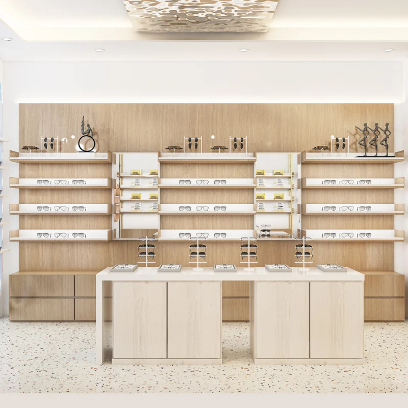 custom.Optical Shop Furniture Decoration Eyewear Store Interior Design Display Furniture Eyeglass Showcase Glasses Shop Cust