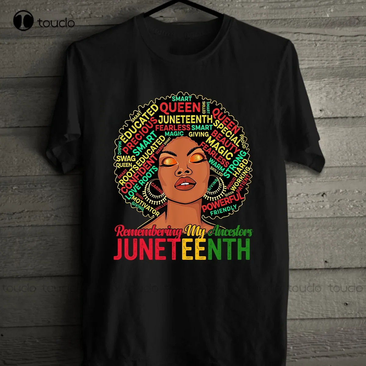Juneteenth Black Girl Shirt African American Black Women Pride 1865 Gift T-Shirt O-Neck Streetwear Oversized Xs-5Xl Custom Gift