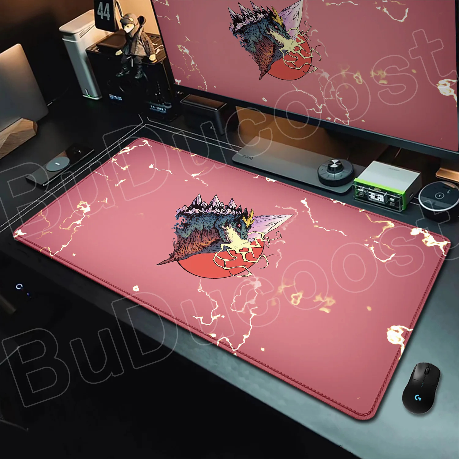 G-Godzillaes Mouse Pad Personalized Pattern 900x400mm XXL Lockedge Office Laptop Game Computer Desk Mat Table Keyboard Mouse Pad