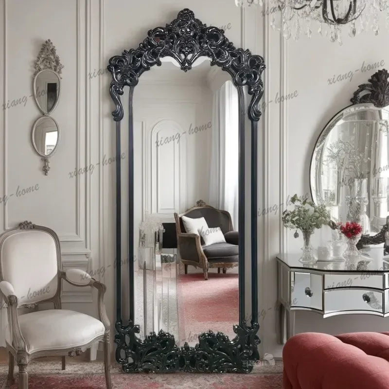 Luxury Long Mirror Nordic Standing Girls Bedroom Bathroom Floor Funky Full Body Mirror