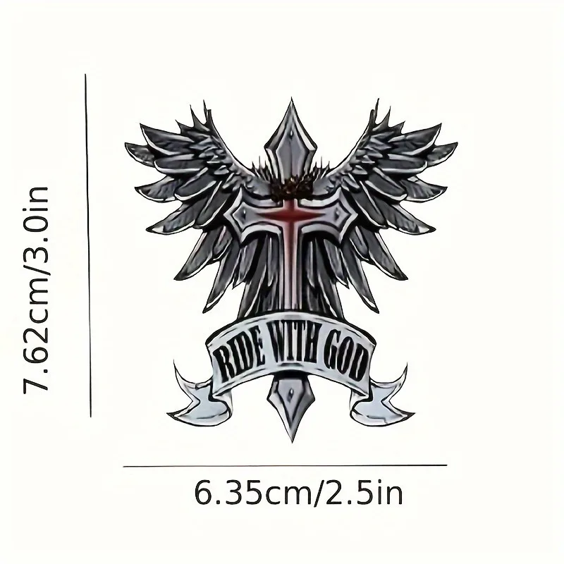 God's Wings Pet Vinyl Car Stickers - High adhesion, removable, durable, fade resistant motorcycle and vehicle stickers
