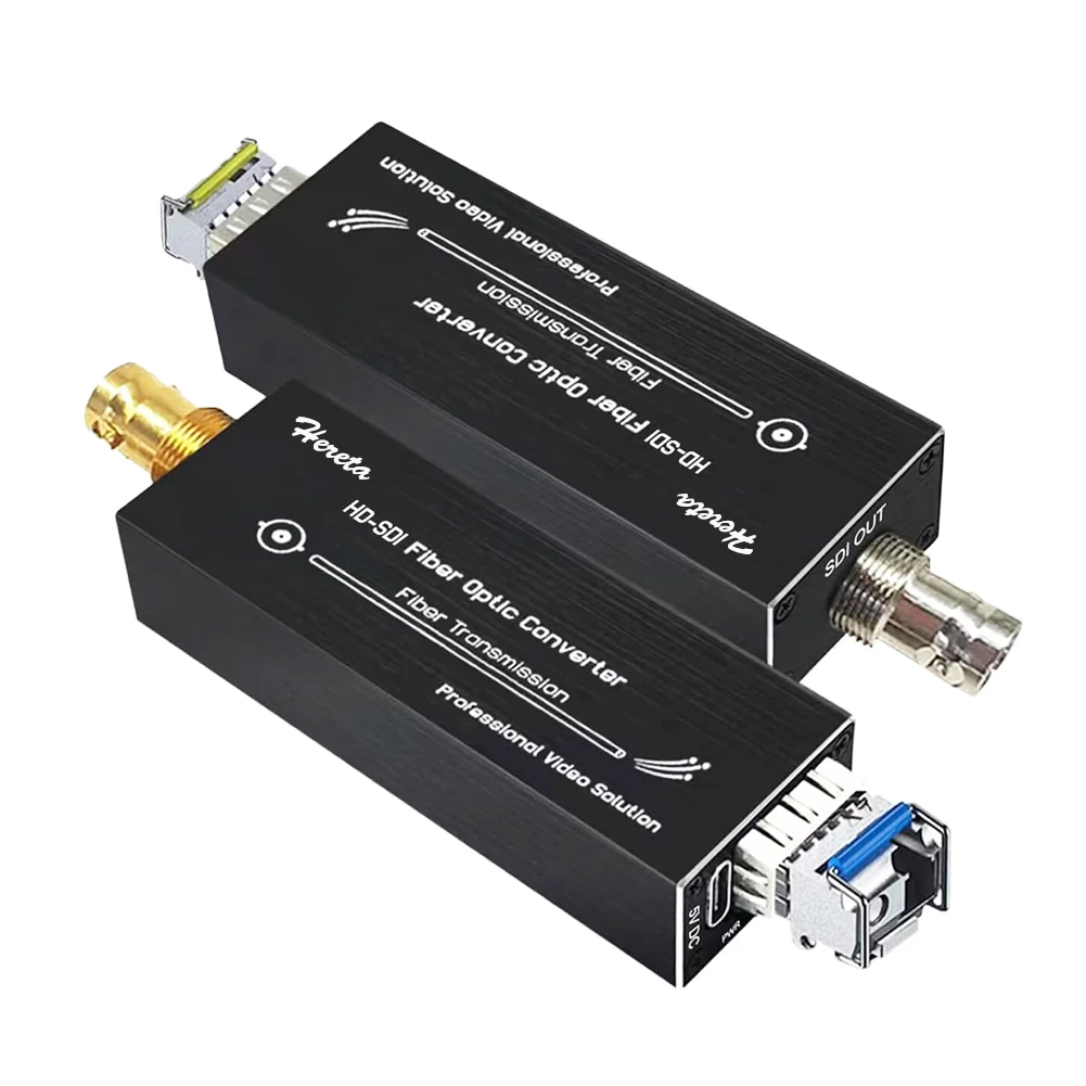 

Mini HD/3G-SDI Fiber Converter/Extender 1080P&30Hz/60Hz Up to 20km Over Single Mode LC Fiber Type-C 5V Input Uncompressed