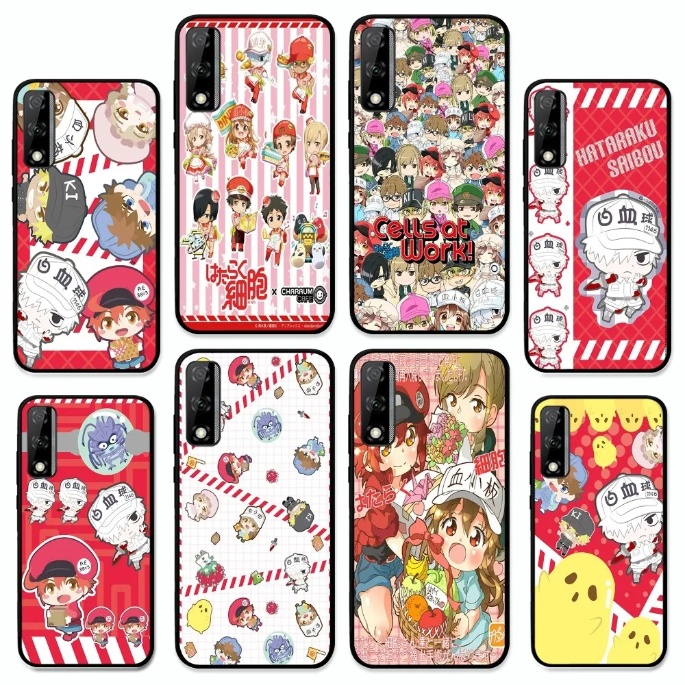 Anime Cells at Work Mousepad For Huawei Y9 6 7 5 Prime Enjoy 7s 7 8 plus 7a 9e 9plus 8E Lite Psmart Shell