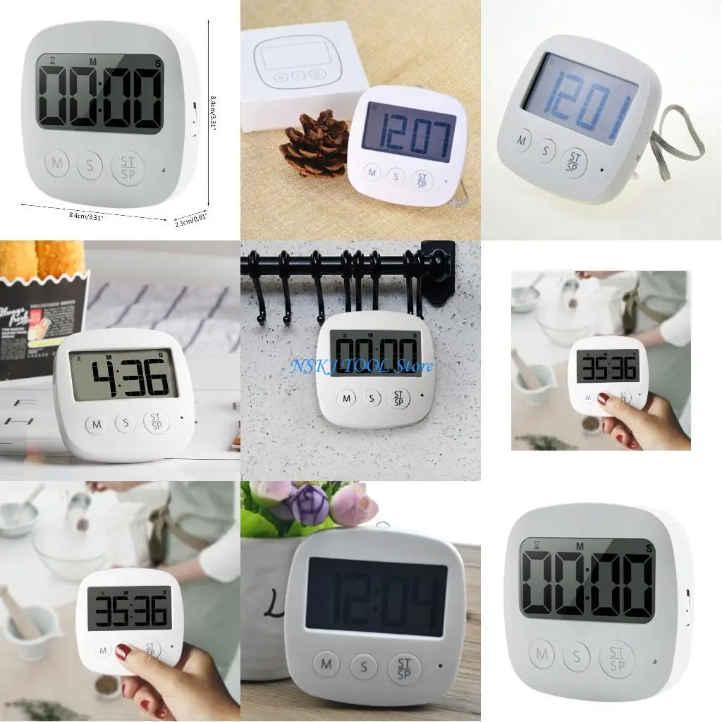 Цифровой кухонный таймер L8RC с функцией бесшумного и громкого сигнала, обратный отсчет