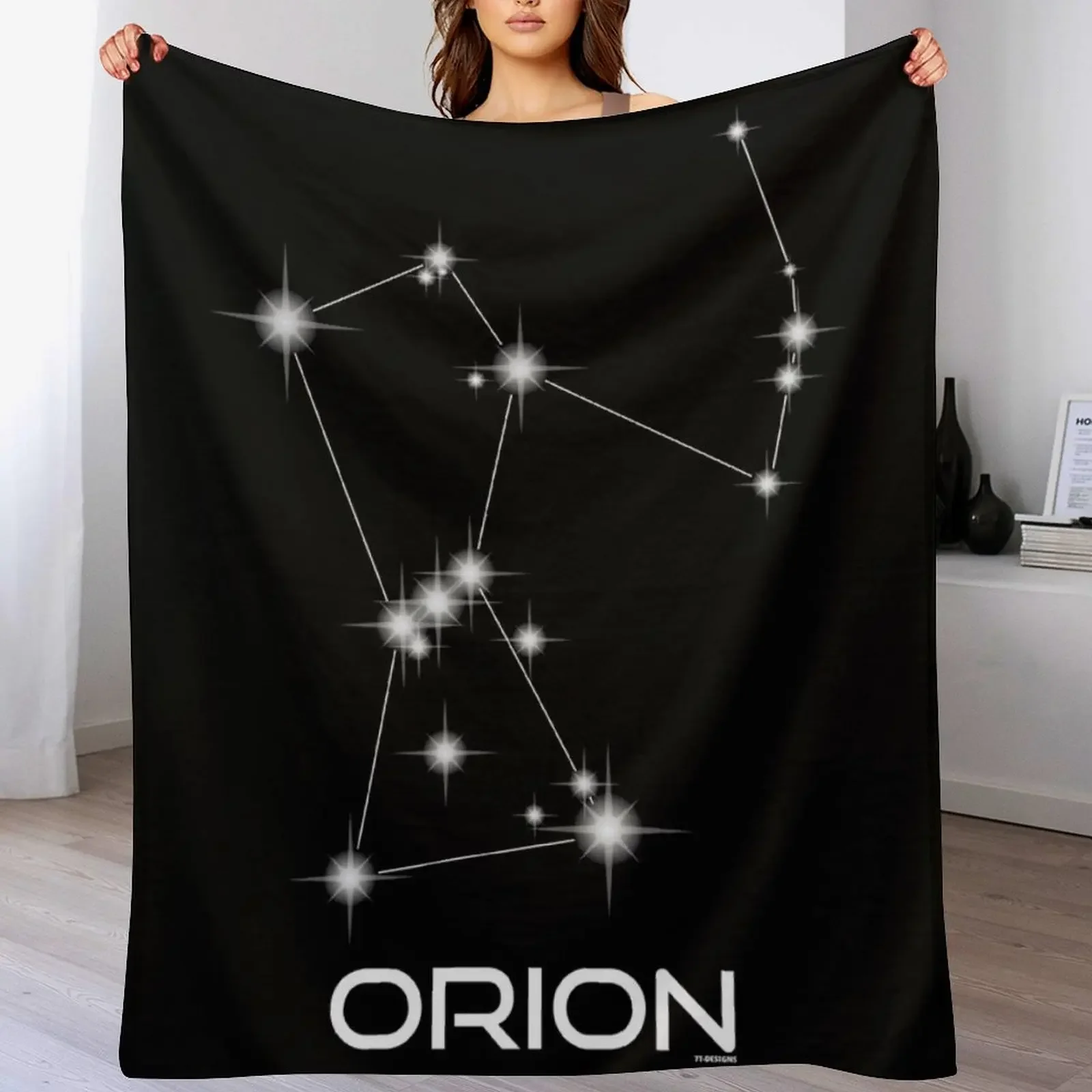 Star Constellation Orion Astronomy Throw Blanket Furry Decorative Sofas Blankets