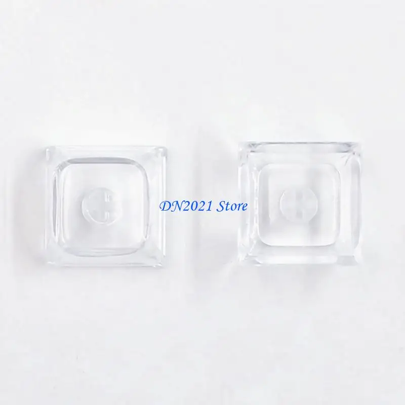 F3KE 20Keys XDA Profile 1U 1X Transparents Crystal Blank Keycaps for MX Switches Gaming Keyboards DIY Gift for Game Lovers