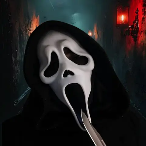 Halloween Ghost Mask - Scary Latex Face Cover for Adults, Horror Cosplay & Party Prop (Screaming Demon Design)