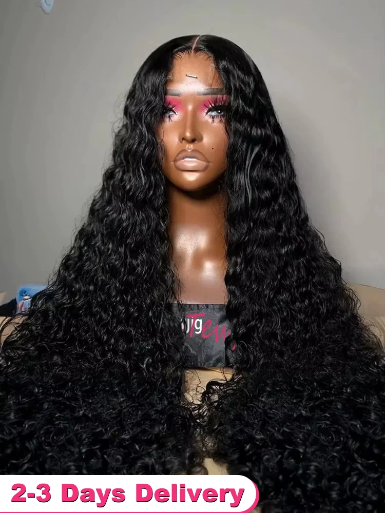 

200 250 Density Curly Wigs 13x6 Hd Lace Frontal Wigs Preplucked 46 Inch Loose Deep Wave 13x4 Human Hair Wig Glueless Closure Wig
