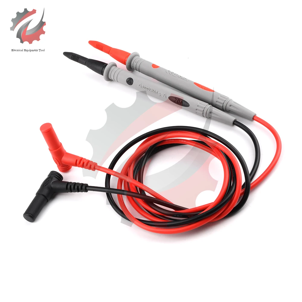 Universal 1 Pair Probe Multimeter Test Lead 1000V 10A/20A Wire Pen Cable For Digital Meter Needle Tip Meter Needles Test Leads