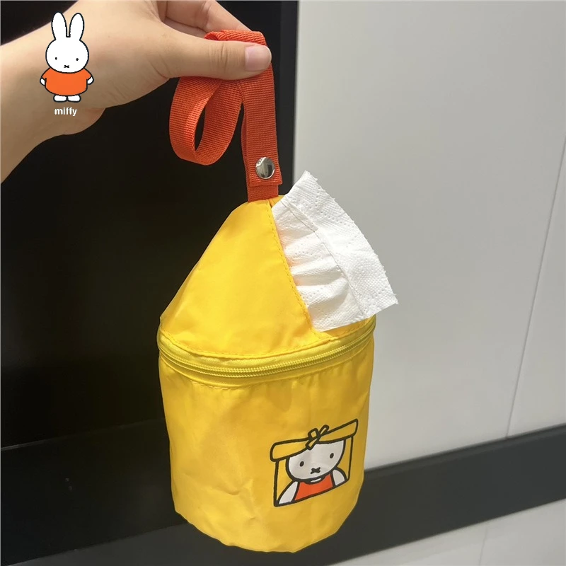 

Miffy Rabbit Tissue Paper Holder Hanging Storage ~ Car Tissue Paper Hanging Bag and Roll Paper Storage Bag