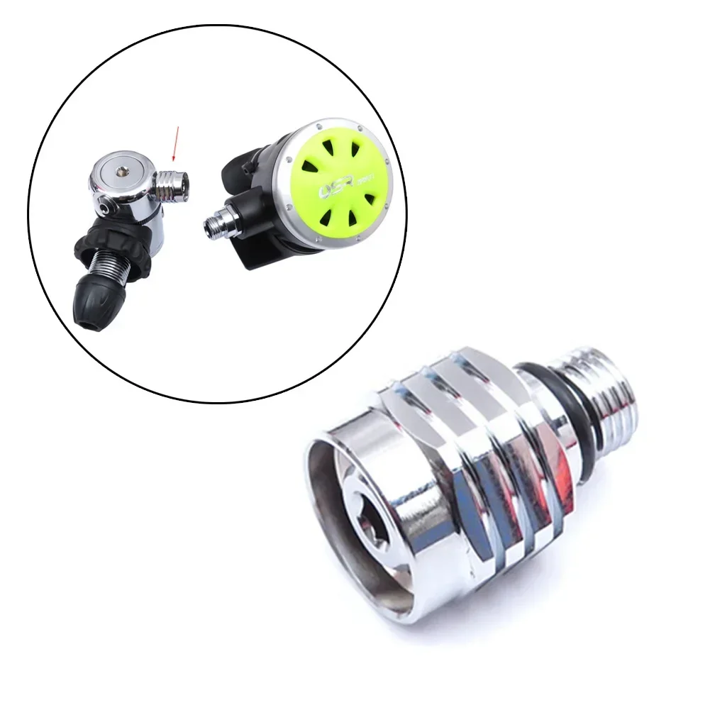 

1pc Scuba Diving Regulator Connection Screw Male 9/16"-18 To Female 3/8"-24 Adapter Scuba Diving Connector