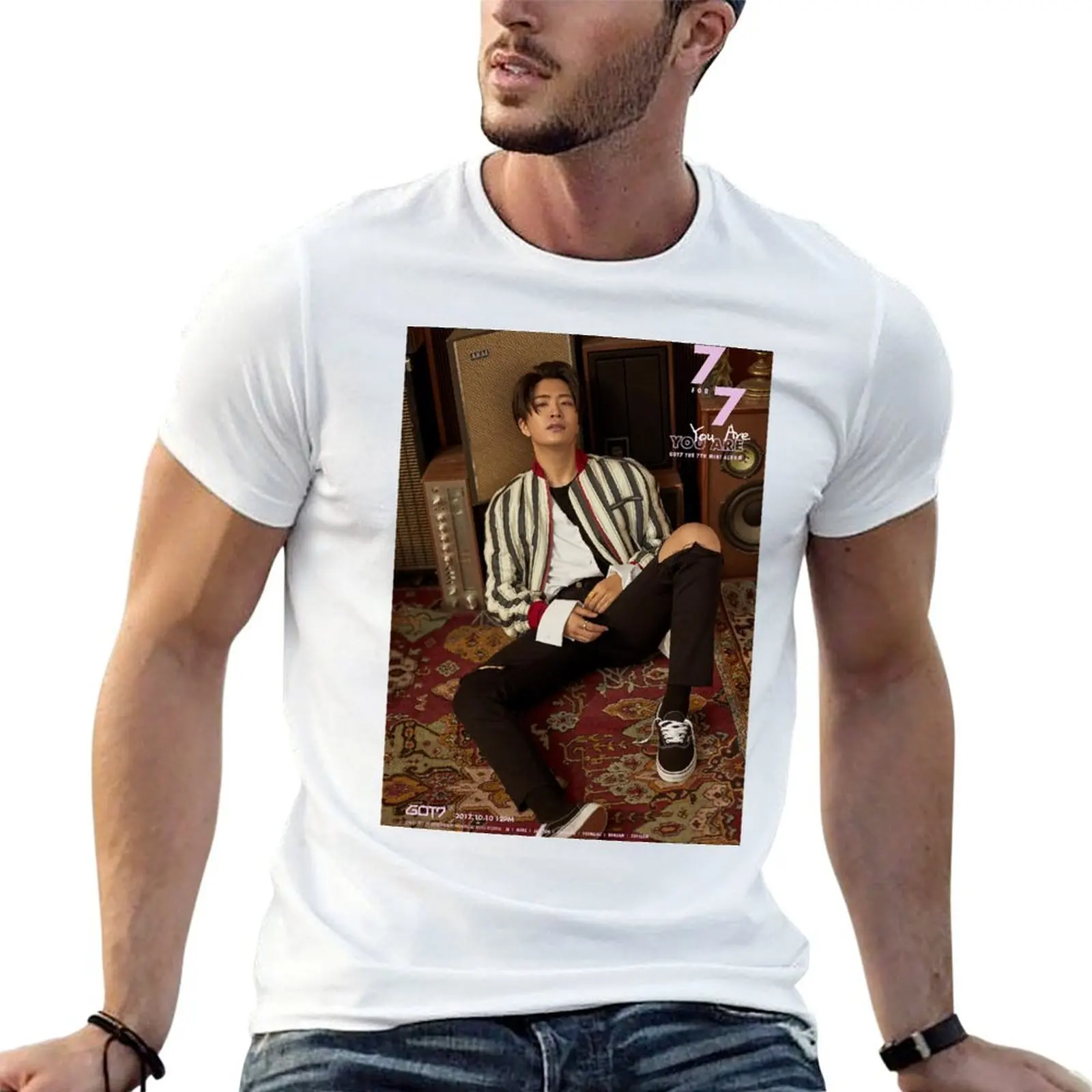 

Got7 Youngjae 7 for 7 You Are T-Shirt t shirts with prints cotton t shirts high quality man t shirts for men casual T-shirt