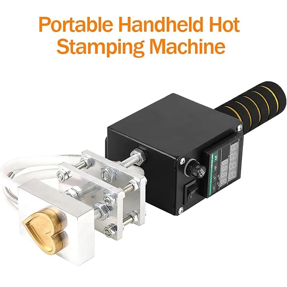 Hand-Held Leather hot foil Stamping Machine Copper mould stamp Wooden Paper LOGO Labeling Soldering Hot Pressing Branding Iron