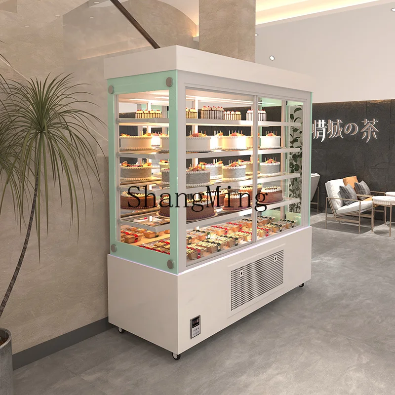 ZYY vetrina refrigerata per frutta, mobile per la conservazione della freschezza, porta d'ingresso, commerciale, armadietto per dessert per bevande West Point