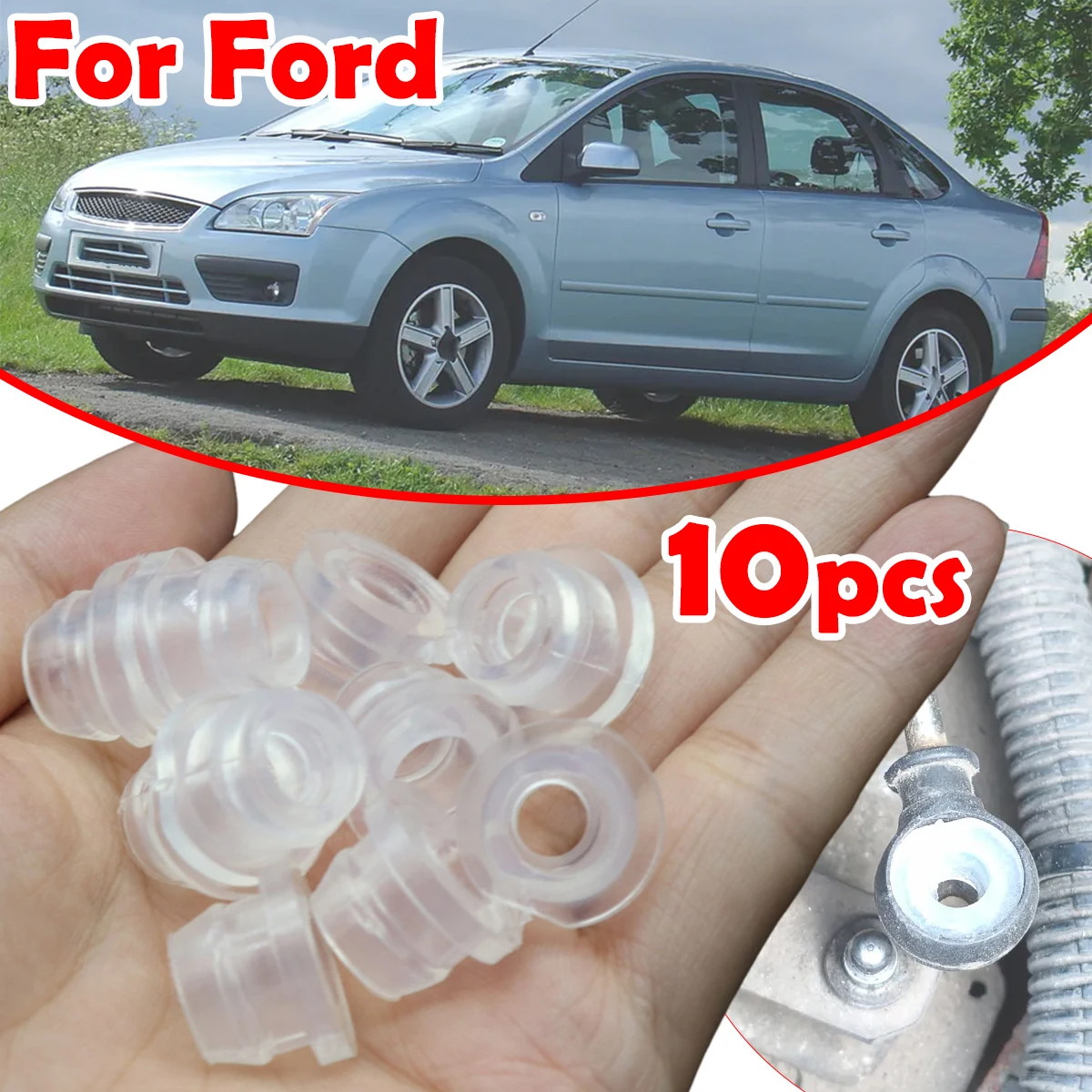 

10pcs Automatic Gear Shifter Cable Linkage Bushing For Ford Focus Fiesta RANGER Fusion Transmission End Repair Kit Replacement