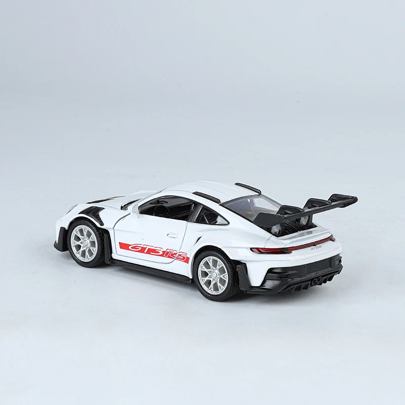 1:36 porsche 911 gt3 rs veículos esportivos de metal supercar rápido furioso carro de uma peça brinquedo menino diecast modelo automático presente