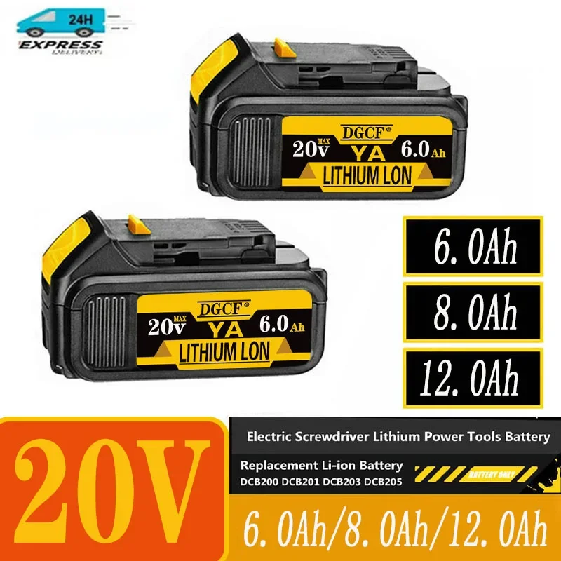 

Original DCB200 20V 8000mAh Lithium Replacement Battery For Dewalt 18V DCB184 DCB200 DCB182 DCB180 DCB181 DCB182 DCB201 DCB206