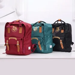 Harri Potter Backpack Waterproof Nylon School Bag Women's Men's Outdoor Computer Bag Gryffindor Couple Bag Student Holiday Gifts