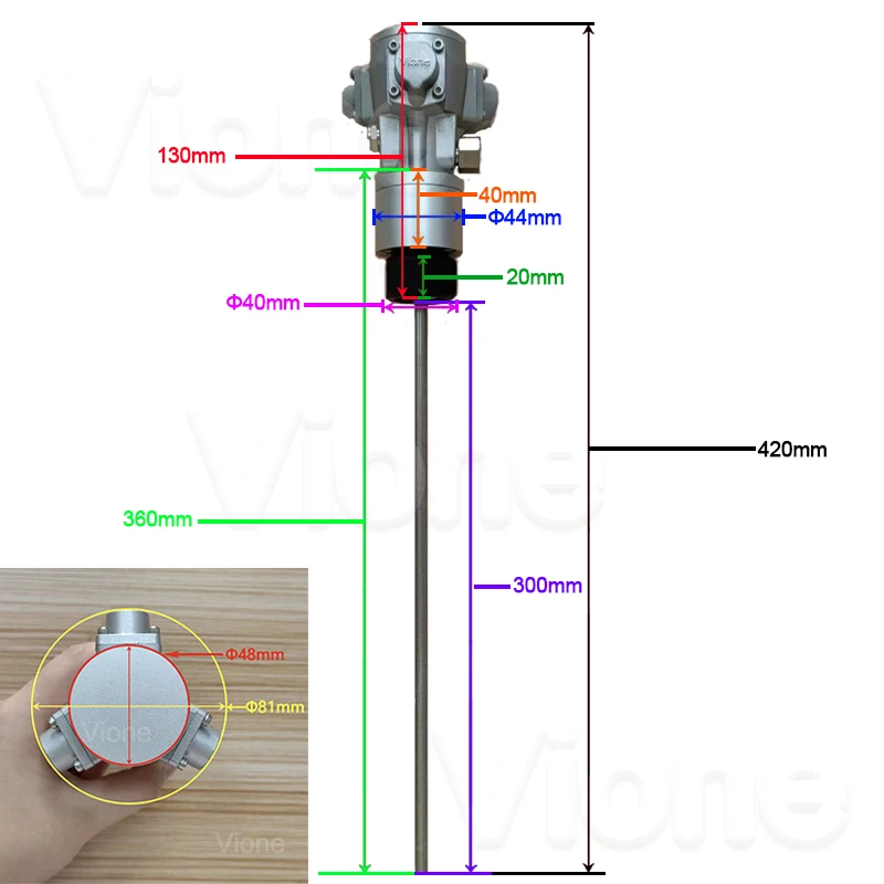 

Vione piston explosion-proof pneumatic gear mixer 1 gallon 1/8HP horsepower paint coating ink mixer