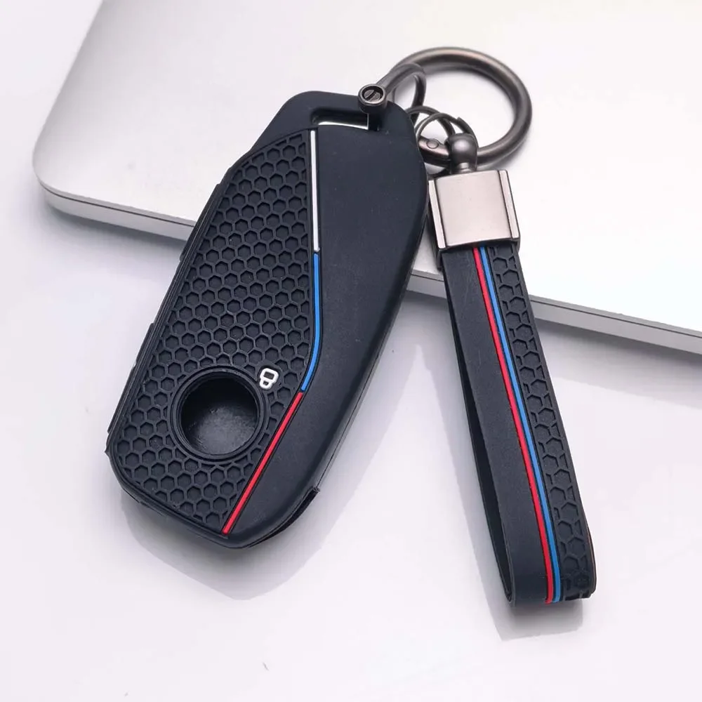 For BMW I7 X7 G07 LCI IX I20 X1 U11 7 Series G70 G09 XM U06 G81 M3 New Silicone Car Key Case Cover Protect Shell Fob Accessories