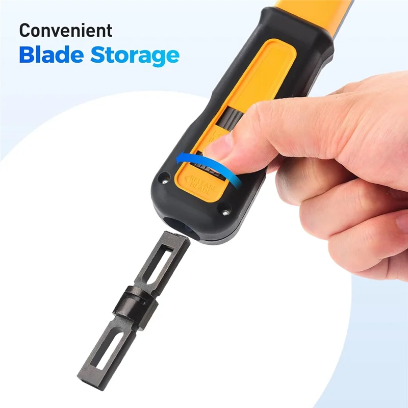 

ABBP-Multi-Network Cable Punch Down Tool By Cable Matters With 110 66 Blade, For Cat 8, Cat 7, Cat 6A, Cat 6, Cat 5E