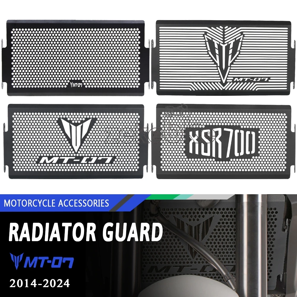 Motorcycle Radiator Grille Guard Protector Cover FZ-07/FZ07 2014-2018 For Yamaha XSR700 XSR 700 2016-2025 MT-07/MT07 2014~2024