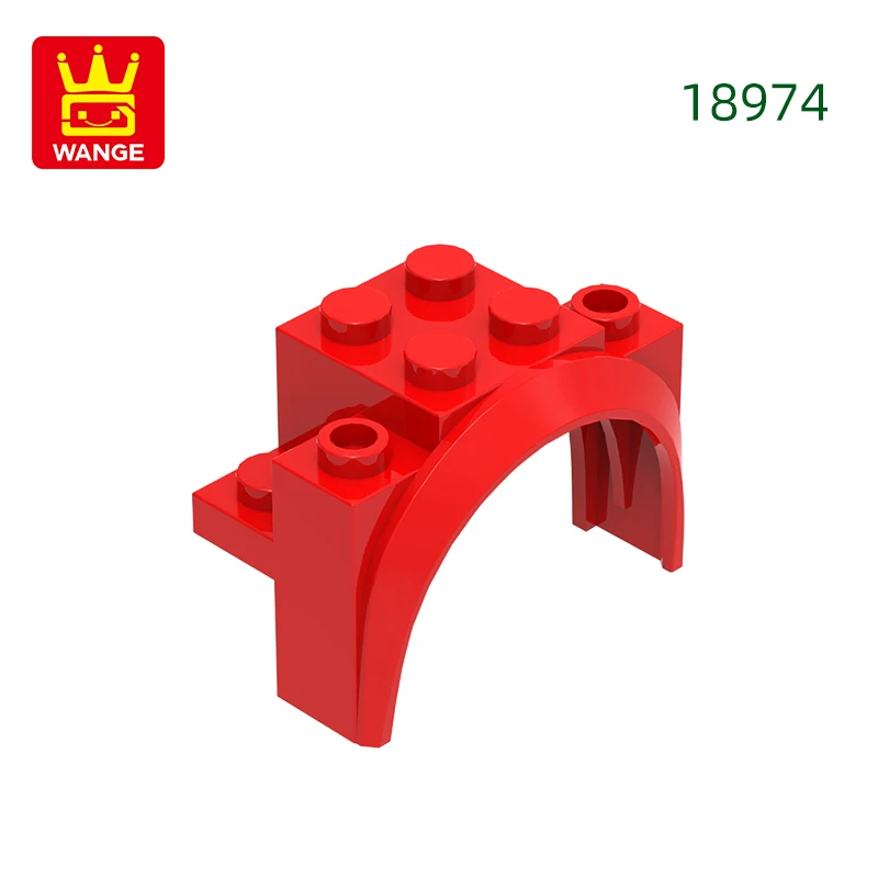 Wange 37 stks/partij 18974 Boog Afgerond Voertuig Blok Moc Kleur Accessoires Compatibel met Baksteen DIY kinderen Speelgoed Montage Onderdelen