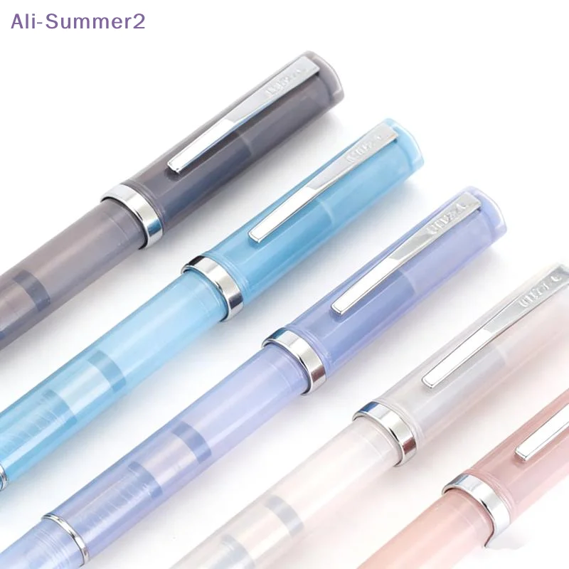 {Summer2} 58D Fountain Pen 6 Colors F EF Nib Ink Pen Writing Calligraphy Pen School Office Stationery PK MAJOHN HONGDIAN