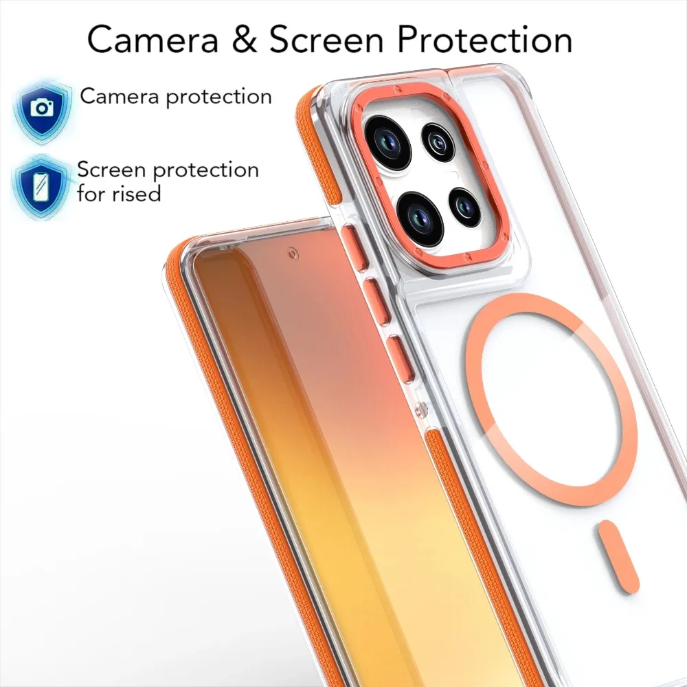 حافظة شفافة مغناطيسية فاخرة مضادة للصدمات لهاتف موتورولا موتو إيدج 60 50 فيوجن 50 برو 50 نيو G86 G56 G15 G05 G55 G24 5G Magsafe #4