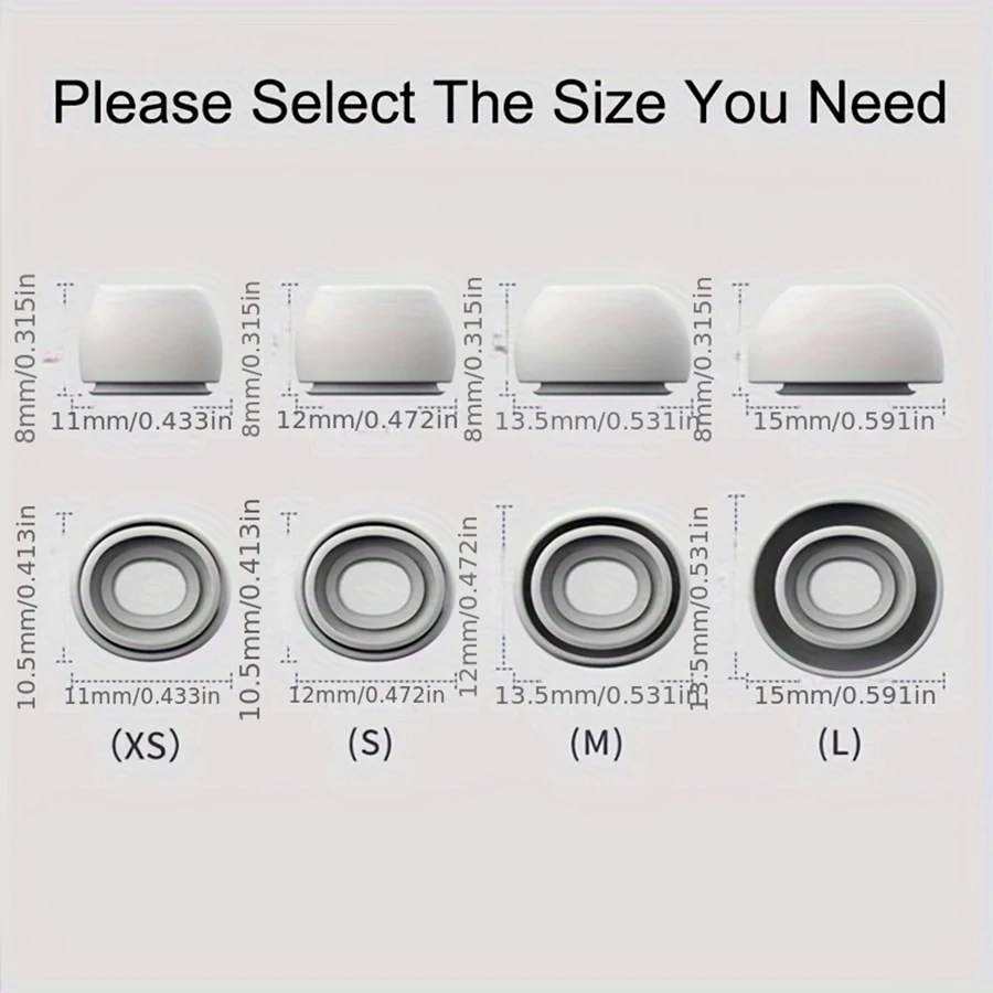 4 Pairs Liquid Silicone Ear Tips for Airpods Pro 1 2 Noise Reduction Pad Earplugs Ear Caps Comes with cleaning pen image 6